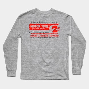 MOTOR TUNE-UP - 1950s advert Long Sleeve T-Shirt